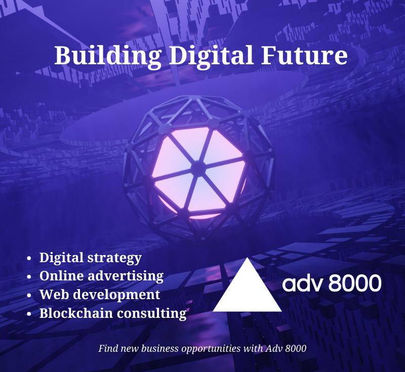 Digital strategy Online advertising Web development Blockchain consulting - adv8000.com